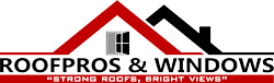 a logo for a roof company